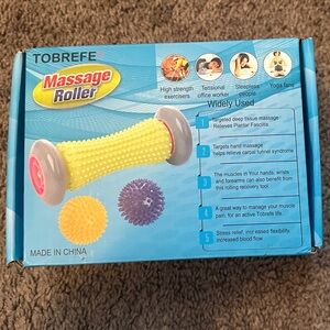 Massage Roller Set - Yellow, Blue, Pink